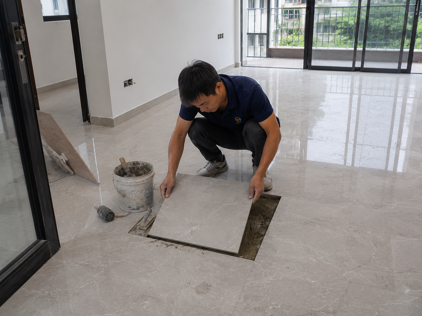 Chi phí sửa chữa sàn phát sinh do hư hỏng trong quá trình thi công.